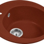 Фото гранитная мойка aquagranitex m-08 красный марс