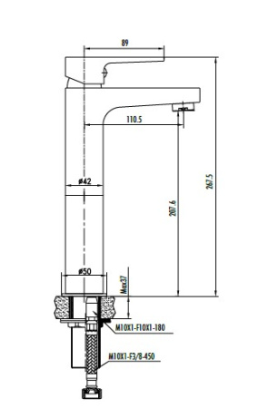 Фото cмеситель для раковины чаши creavit sharp sr6500c д/к, розовое золото