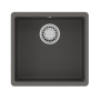 Фото мойка кухонная lemark sinara 440-u серый шёлк