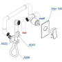 Фото смеситель с гигиеническим душем wasserkraft a010656 для биде встраиваемый