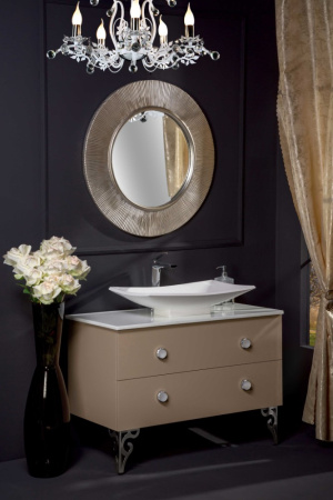 Фото зеркало boheme shine 528-sl d82, серебро