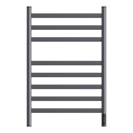 Фото полотенцесушитель электрический point селена pn16858gr п8 500x800, диммер справа, графит премиум