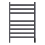 Фото полотенцесушитель электрический point селена pn16858gr п8 500x800, диммер справа, графит премиум