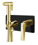 Фото гигиенический душ boheme venturo 387-b, черный/золото