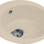 Фото гранитная мойка aquagranitex m-05 бежевый