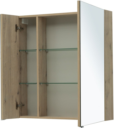 Фото зеркало-шкаф aquanet алвита new 80 дуб веллингтон белый