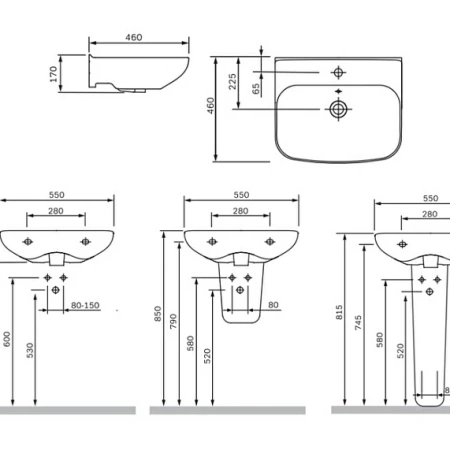 Фото раковина am.pm like 55 см, белая