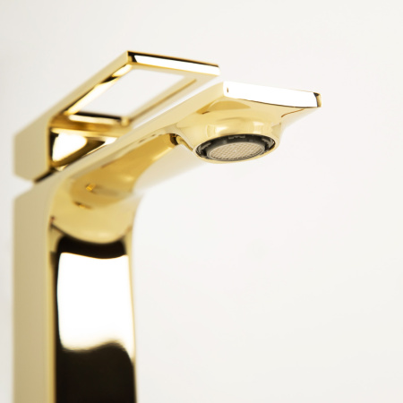 Фото смеситель для раковины belbagno luce luc-lvm-oro, золото