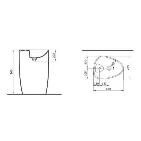 Фото раковина напольная allen brau infinity 4.21015.20, белый глянец Фото раковина напольная allen brau infinity 4.21015.20, белый глянец