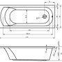 Фото акриловая ванна riho miami bb 62 170 без гидромассажа