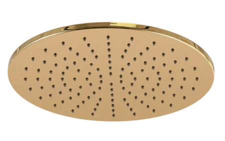 Фото верхний душ с шарнирным соединением 30 см remer 359mm30dox, золото глянцевое