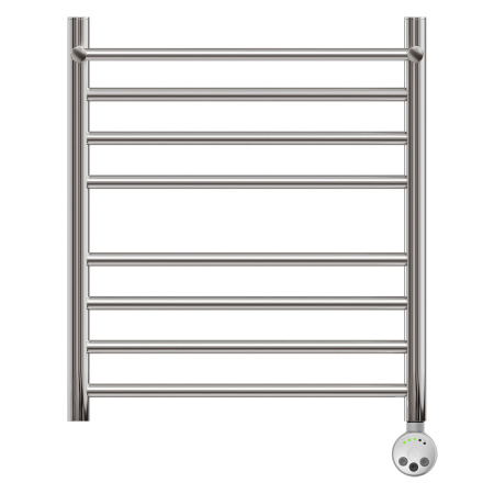 Фото полотенцесушитель электрический point аврора pn10156spe п7 500x600 с полкой левый/правый, хром