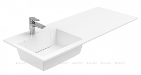 Фото раковина для тумбы dolomite фортуна 120 l, белая