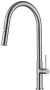Фото смеситель для кухни allen brau sprungfeder 5.60002-ss с выдвижной лейкой, сталь браш