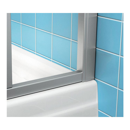 Фото дверь в нишу ravak asdp3-130 s 00vj0u0211 сатин + перл