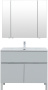 Фото комплект мебели aquanet алвита new 100 1 ящик, 2 дверцы, серый