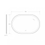 Зеркало с подсветкой Cezares CZR-SPC-GIUBILEO-1200-800-TCH-WARM 120*80 см
