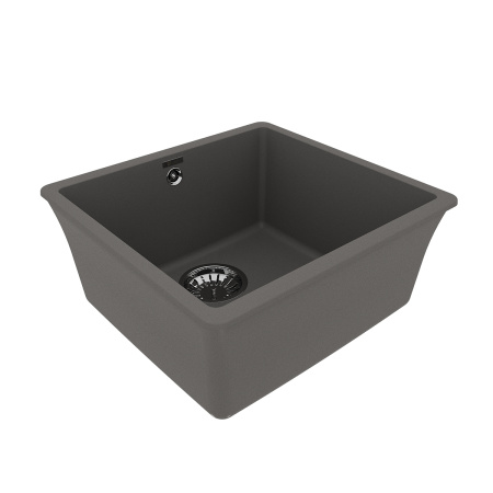 Фото мойка кухонная lemark sinara 440-u серый шёлк