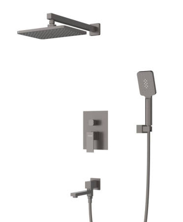 Фото душевая система cezares slider-vdset-gm, оружейная сталь