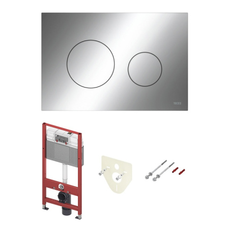 Фото инсталляция для унитаза tece loop k440921 4 в 1, хром глянцевый