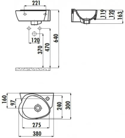 Фото раковина подвесная creavit cocuk декор ck035-00cb00e-ff00 35 см детская, цветная