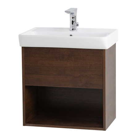 Фото тумба подвесная с одним ящиком belbagno neon 50 rovere scuro 