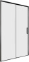 Фото дверь в нишу aquanet pleasure evo ae65-n110-bt 110*190 см, профиль черный/стекло прозрачное