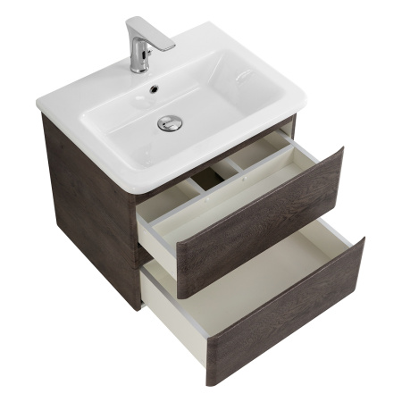 Фото тумба подвесная  belbagno albano-cer 60 rovere nature grigio 