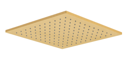 Фото верхний душ с шарнирным соединением 30 см remer 359sslbgx, золото брашированное