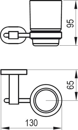 Фото стакан настенный ravak chrome cr 210.00 x07p188, хром