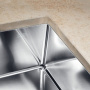 Фото мойка кухонная blanco claron 450 u 521575 нерж. сталь зерк.пол.