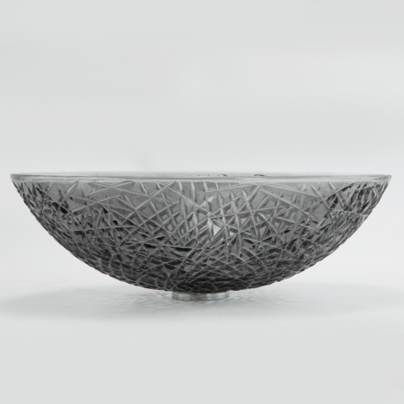 Фото раковина накладная boheme 817-s 39*12см хрусталь, серебро