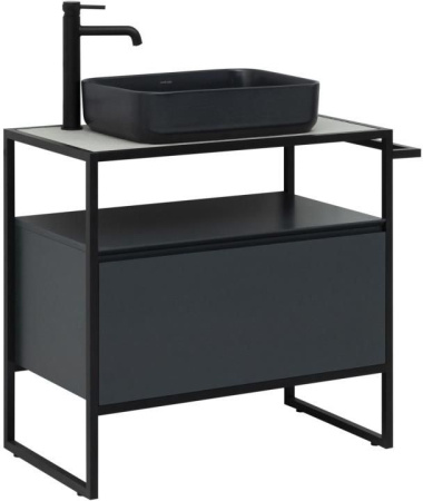 Фото тумба под раковину allen brau priority 80 1.31002.am антрацит матовый
