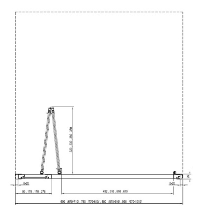 Фото дверь в нишу ravak supernova sdz2-70 01v101o211 70*195 см, профиль белый/матовый полистерол 