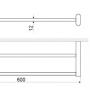 Фото полотенцедержатель excellent kobo doex.1712cr двойной