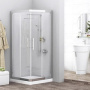 Фото душевой уголок wasserkraft lippe 45s02 80x80 стекло прозрачное/хром