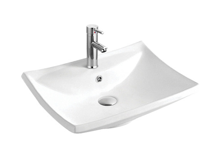 Фото раковина накладная для установки на столешницу aquatek aq5518-00, 600*460*170 мм