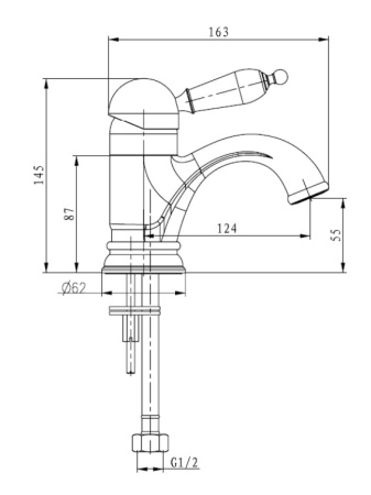 Фото смеситель для раковины boheme provanse ripresa 361, бронза
