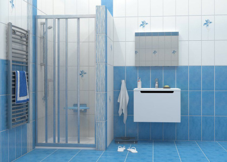 Фото дверь в нишу ravak supernova asdp3-90 сатин+транспарент