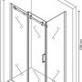 Фото душевой уголок berges wasserhaus gelios 061019 прозрачное стекло  / хром 120х90