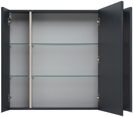 Фото зеркало-шкаф aquanet алвита new 100 антрацит