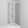 Фото душевой угол am.pm gem 90*90 см, профиль хром/стекло прозрачное