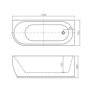 Фото акриловая ванна ntbathroom lago di nemi nt102 r 170х70