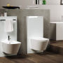 Фото инсталляция для биде geberit monolith 131.030.si.5 белый