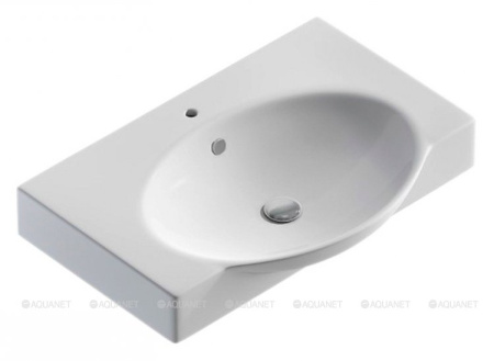 Фото раковина для тумбы sanita luxe infinity 65 f01, белая