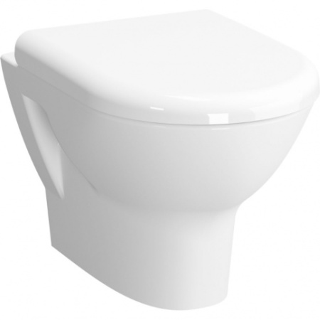 Фото унитаз подвесной безободковый vitra zentrum rim-ex 5795b003-0075, белый