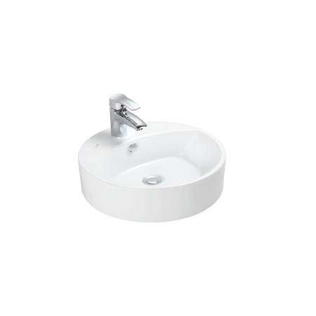 Фото раковина накладная creavit 45 см mn145-00cb00e-0000, белая