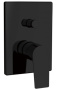 Фото встраиваемый смеситель для ванны и душа aquanet static black af330-51b, черный матовый Фото встраиваемый смеситель для ванны и душа aquanet static black af330-51b, черный матовый
