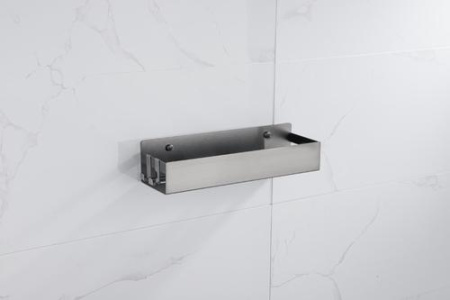 Фото полка подвесная 2 крючка boheme 10965-gm, графит