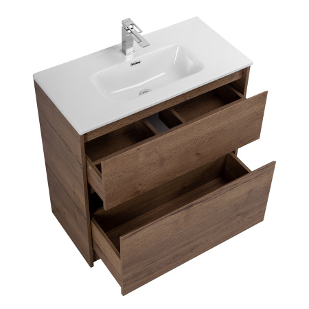 Фото тумба напольная belbagno kraft 39 80 см, rovere tabacco 